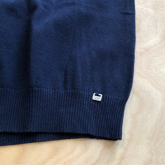 V Neck Navy knit Sweater Vest Mens Size M. - Picture 6 of 7